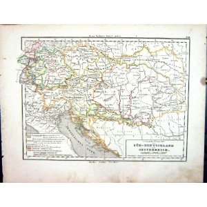 Emil Von SydowS Schul Atlas 1870 Map Sud Deutschland 
