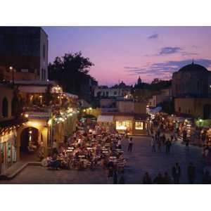  Square in Rhodes Old Town, Rhodes, Dodecanese, Greek Islands, Greece 