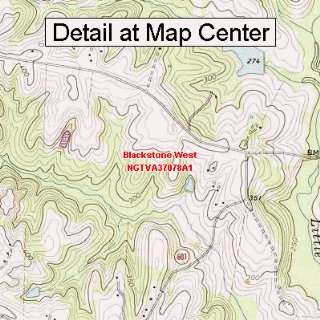  USGS Topographic Quadrangle Map   Blackstone West 