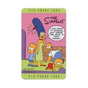 Collectible Phone Card $10. Simpsons TV Family (Looking For Portable 
