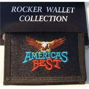   Americas Best Tri fold Faux Leather Wallet Rocker Collection Office