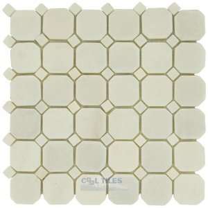    Clear view   octagon in tumbled thassos white