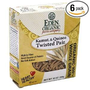 Eden Organic Pasta, Twisted Pairs, 12 Ounce Packages (Pack of 6)