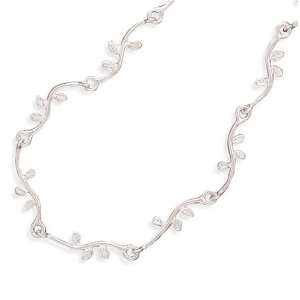  Sterling Silver Vine Necklace 