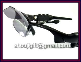2GB  Sports Sunglasses w/ Earphone Black Sun Glasses  