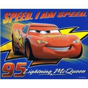  Disney;s Cars Lightening McQueen Fleece Blanket Sports 