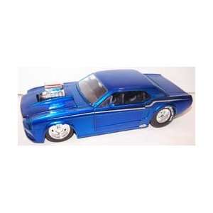   Muscle 1965 Ford Mustang with Blown Engine in Color Blue Toys & Games