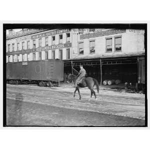   and equestrian signalman on 11th Ave., New York 1900