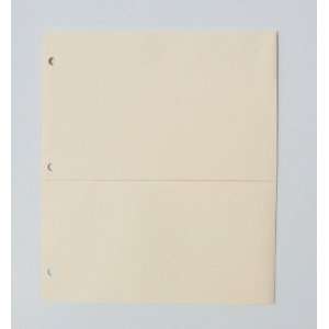  School Smart 3 Ring Pocket Pages   White 6/Pk. (12 Pockets 