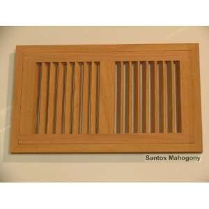   Mahogany Flush Unfinished Wood Heat Register / Vent