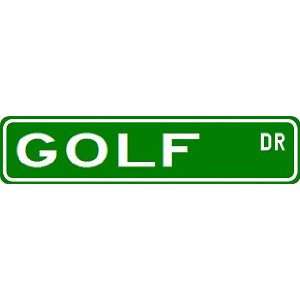  GOLF Street Sign ~ Custom Street Sign   Aluminum Sports 