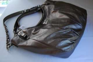 Coach 15958 Madison Leather Large Shoulder bag Gunmetal  