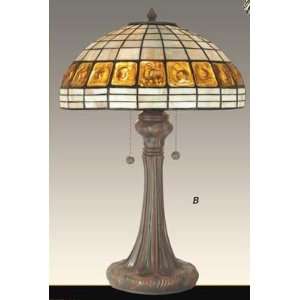   Museum Collection Amber Squares Tiffany Table Lamp