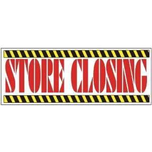  Store Closing Yellow Construction Business Banner Office 