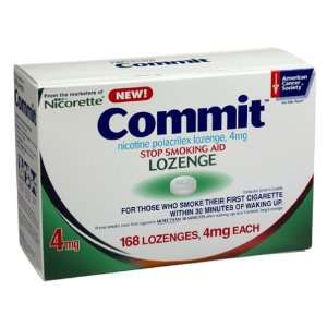  Commit Stop Smoking Aid, 4mg (168 Lozenges) Health 