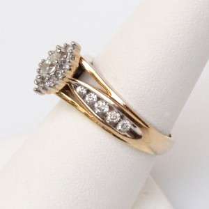 85 ct Keepsake Diamond Cocktail Ring set in 14K Yellow Gold (#459 