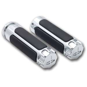   GRIPS STRAIGHT CUT CHROME FOR 2008+ TOURING MODELS THROTTLE BY WIRE