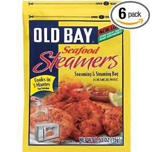 OLD BAY Seafood Steamers Seasoning, 0.53 Ounce (Pack of 6)