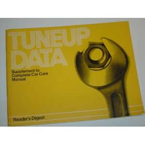  Tuneup Data Supplement to Complete Car Care Manual Reader 