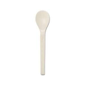  Compostable Cutlery, Plant Starch/Oil Spoon, 6 Length 