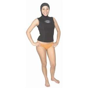  Aqua Lung 6mm/4mm Womens Aqua Flex Hooded Vest  Size 6 