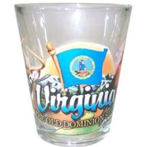  Virginia Old Dominion State Elements Shot Glass