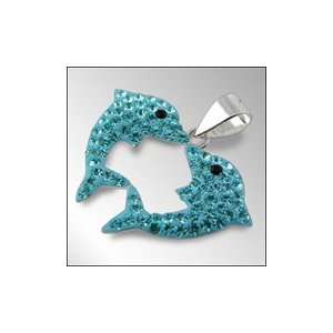  Crystal stone Dolphin Pendent Piercing Jewelry Jewelry