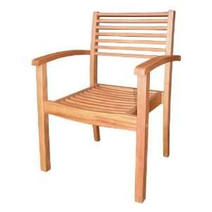  International Concepts Pair of Stacking Arm Chair 52870P 