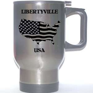  US Flag   Libertyville, Illinois (IL) Stainless Steel Mug 