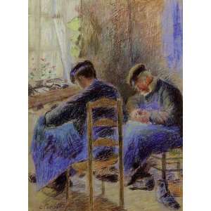  Oil Painting Shoemakers Camille Pissarro Hand Painted 
