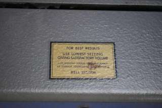 Vtg 100F Western Electric Bell Systems tube amp amplifier Jensen 