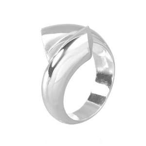 VINANI German 925 Sterling Silver solid Ring for Women Passing Lines 