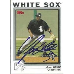 Juan Uribe Signed Chicago White Sox 2004 Topps Card  