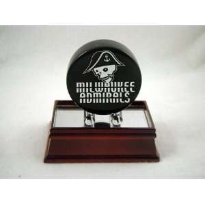 Milwaukee Admirals Logo Solid Marble Puck Sports 