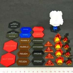  Advanced Mecha Combat Token Set Toys & Games