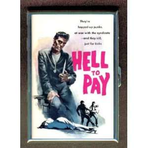 Hell to Pay Rockabilly Pulp ID Holder, Cigarette Case or Wallet MADE 