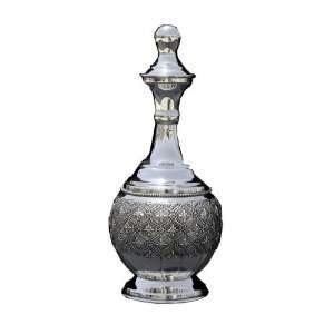  Silver Plated Wine Decanter with Shimmering Stars