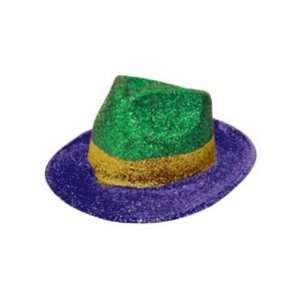   Gold & Purple Glitter Fedora Hat Case Pack 2 by DDI