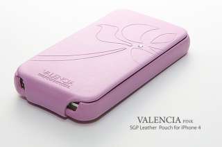 SGP Leather Case Valencia [Pink] for Apple iPhone 4 4G  
