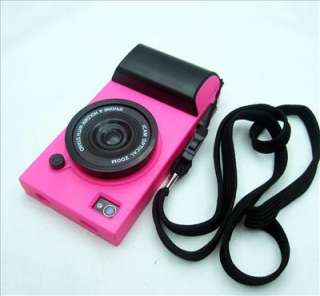 Rose Deluxe Cute Camera Style Cover For iPhone 4 4G 4s Whole Case Skin 