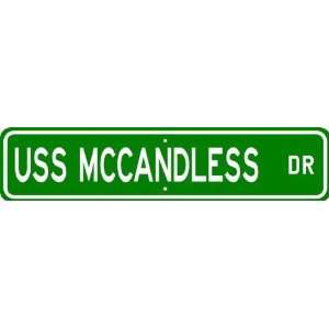  USS MCCANDLESS FFT 1084 Street Sign   Navy Sports 