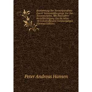   VorÃ¼berganges (German Edition) Peter Andreas Hansen Books