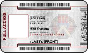 Stargate Custom ID Badge Card Star Trek Costume Prop  