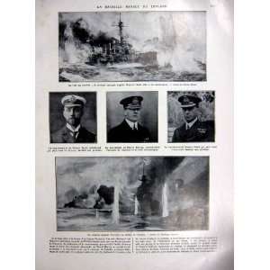  Jutland Navy Battle Italian Front War French Print 1927 