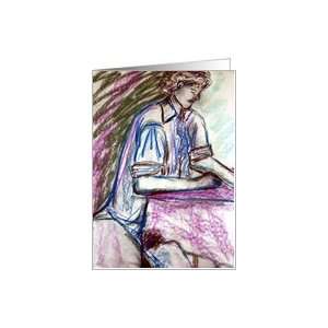  Man in Contemplation Note card Card Health & Personal 