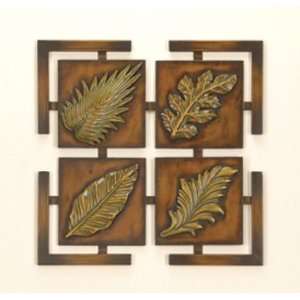   Metal Leaves Wall Art Contemporary Modern 