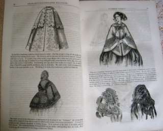 Grahams Ladys Magazine 1857 Year Rare+Antique Godey Like Fashion 