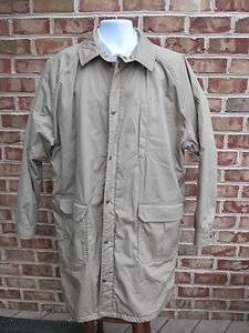 vintage LL BEAN commuter COAT long khaki XL USA mens parka jacket 