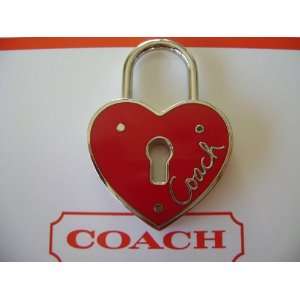  Authentic Coach Heart Padlock for Keychain Automotive