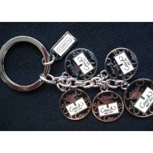  Coach Decorative Black Charm Keychain/key Chain/key Fob 